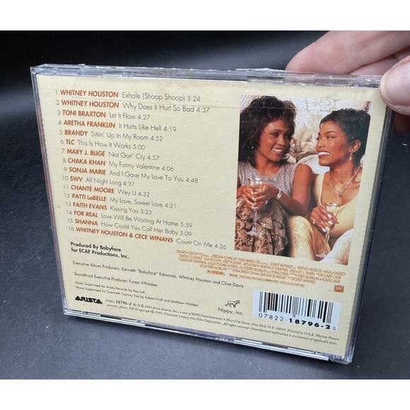 Waiting to Exhale Soundtrack CD 1995 R&B Soul Arista Various Artists Nice! -D - Picture 2 of 3